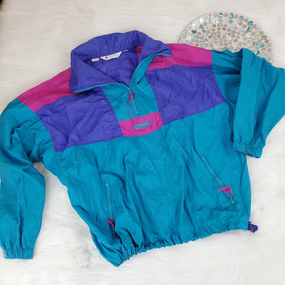 COPY - VTG 90s Columbia Windbreaker Pullover Jacket